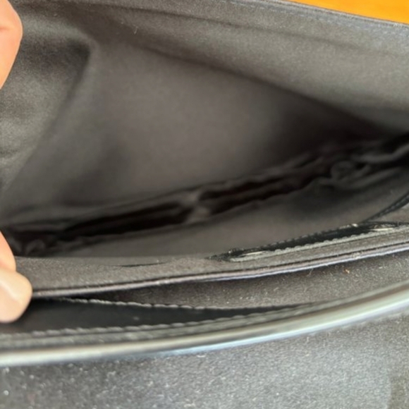 Louis Vuitton Vintage Black Satin Monogram Bag - Picture 7 of 9